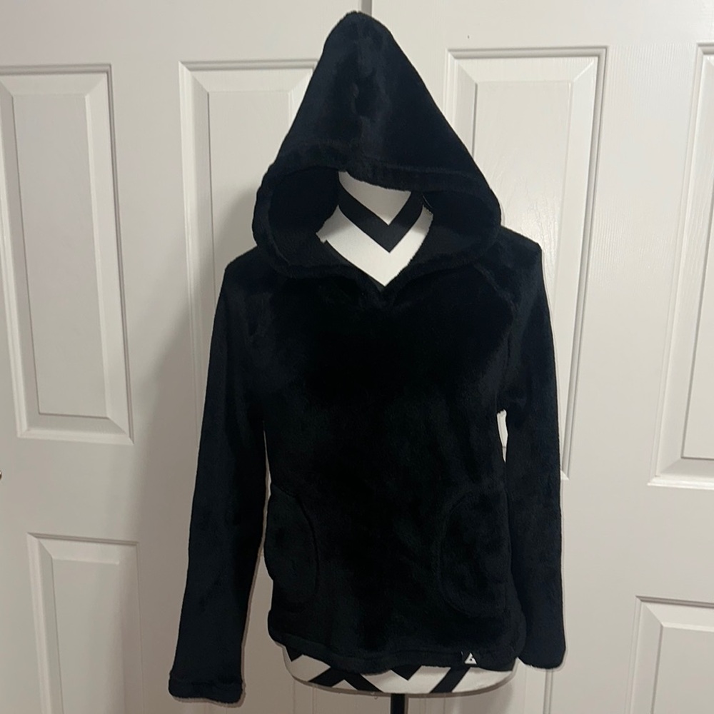 AMERICAN GIANT Polartec Black Hooded Cozy Fleece